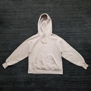 Aritzia TNA Size 1 Light Grey Boyfriend Oversized Pullover hoodie